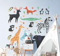 Muurstickers Jungle dieren
