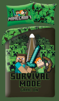 Minecraft Dekbedovertrek survival - 140 x 200 cm - 70 x 90 cm - Polyester