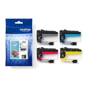 Brother Inktcartridge LC-424VAL Origineel Combipack Zwart, Cyaan, Magenta, Geel LC424VAL