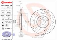 Remschijf BREMBO, Remschijftype: Geperforeerd / Geventileerd, u.a. für Audi, Porsche, VW - thumbnail