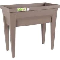 EDA Area vegetale con tavolo City Veg & Table - 73 x 38,5 x H 68 cm - 57 L - Taupe