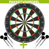 Lena Professional Dartbord + 2 Sets Brass Darts - thumbnail