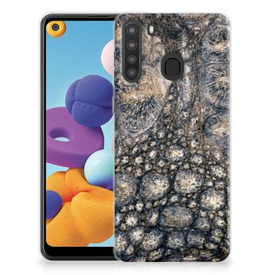 Samsung Galaxy A21 | TPU Hoesje | Krokodillenprint