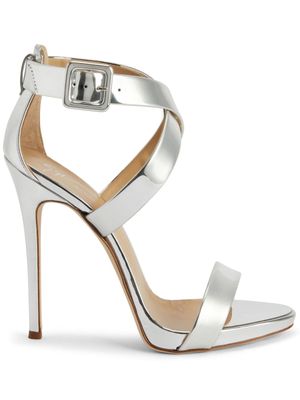Giuseppe Zanotti sandales Bellis 120 mm en cuir - Argent