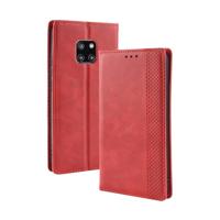Magnetische Buckle retro textuur horizontale Flip lederen case voor Huawei mate 20 Pro met houder & kaartsleuven & portemonnee (rood)