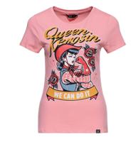 Queen Kerosin We Can Do It Cowgirl T-shirt Pink-S