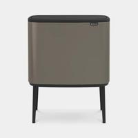 Brabantia Bo Touch Bin Afvalemmer - 36 liter - kunststof binnenemmer - platinum 315787
