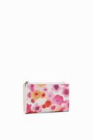 Middelgrote portemonnee met bloemen - WHITE - U
