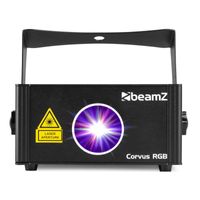 BeamZ Corvus multicolor disco laser (RGB) met afstandsbediening en DMX - thumbnail