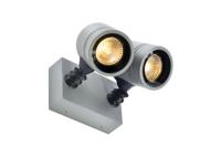 SLV WandspotsNew Myra Wall 2-lichts zilvergrijs - 233094
