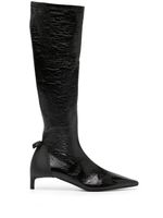 Courrèges Scuba Vinyl 30mm leather boots - Noir