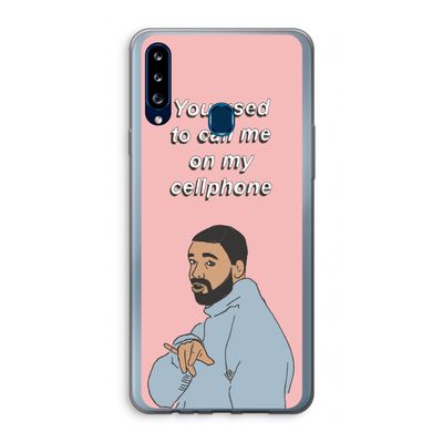 Hotline bling: Samsung Galaxy A20s Transparant Hoesje