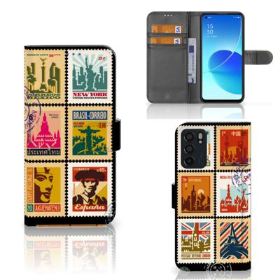 OPPO Reno6 5G | Flip Cover | Postzegels