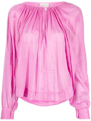 Forte Forte blouse plissée à effet de transparence - Rose