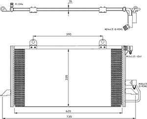 Condensor, airconditioning 35247