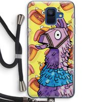 Loot Burger: Samsung Galaxy A6 (2018) Transparant Hoesje met koord