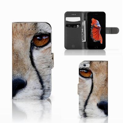 Apple iPhone 6 | 6s | Telefoonhoesje | Met pasjeshouder | Cheetah
