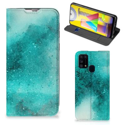 Bookcase Samsung Galaxy M31 Painting Blue