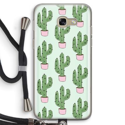 Cactus Lover: Samsung Galaxy A5 (2017) Transparant Hoesje met koord