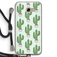 Cactus Lover: Samsung Galaxy A5 (2017) Transparant Hoesje met koord