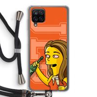 Jamie Lee Simpson: Samsung Galaxy A12 Transparant Hoesje met koord