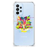 Samsung Galaxy A23 Stevig | Bumper Hoesje | Cat Color