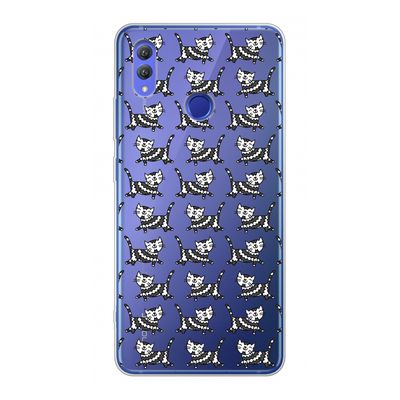 Zwarte poes: Honor Note 10 Transparant Hoesje