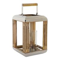 Lantaarn DKD Home Decor Kristal Zilverkleurig Metaal 23 x 23 x 36 cm