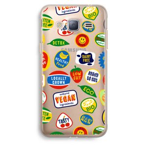 Fruitsticker: Samsung Galaxy J3 (2016) Transparant Hoesje