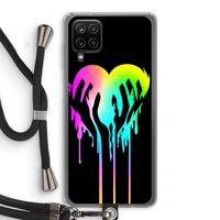 Hold My Heart: Samsung Galaxy A12 Transparant Hoesje met koord