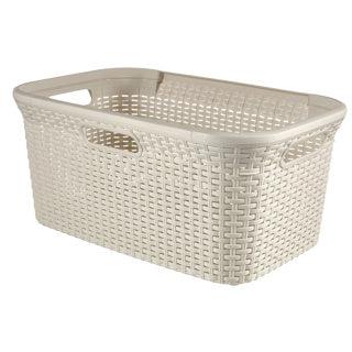Curver style wasmand 45 l vintage wit