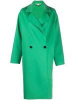 Stella McCartney manteau en laine à boutonnière croisée - Vert - thumbnail