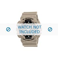 Horlogeband Casio 10443549 Rubber Crèmewit 16mm