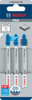 Bosch Accessoires PRO Metal medium T121AFC decoupeerzaagblad | 92 mm | 3-delig - 2608655105