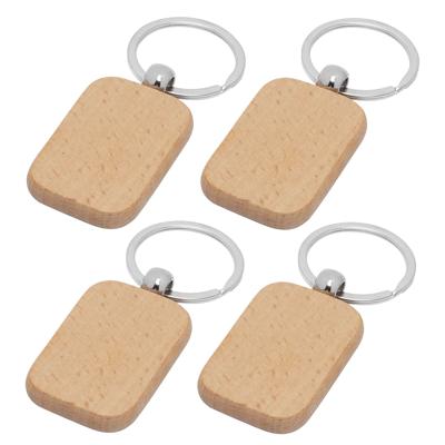 DIY Sleutelhanger hout - 10x - 8 cm - autosleutel/huissleutel - moederdag / vaderdag - zelf beschild