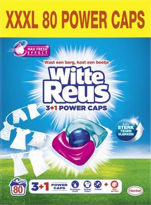 Witte Reus Witte Reus Power Caps Wascapsules - Wasmiddel 2x40 wasbeurten
