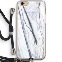 Gestreepte marmer: iPhone 6 / 6S Transparant Hoesje met koord