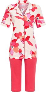 Ringella roze bloemen doorknooppyjama