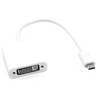 ROLINE 12.03.3205 video kabel adapter 0,1 m USB Type-C DVI-D Zilver, Wit - thumbnail