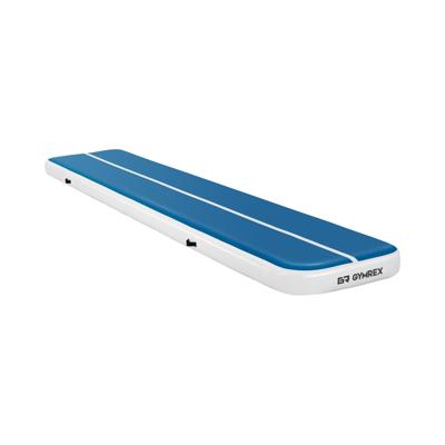Opblaasbare Gymmat - 500 x 100 x 20 cm - 250 kg - blauw / wit