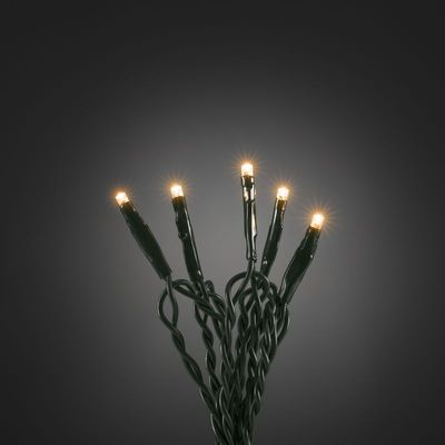 Mini LED kerstverlichting voor binnen 50 lampjes mat warm wit 6 meter