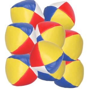 Jongleerbal - 10x - gekleurd - 6,5 cm - sport en spel ballen - circus artiest