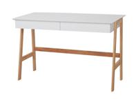 Artistiq Bureau Cristian 120 x 60, met 2 laden - Wit - thumbnail