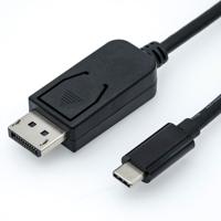 ROLINE 11.04.5846 video kabel adapter 2 m DisplayPort USB Type-C Zwart