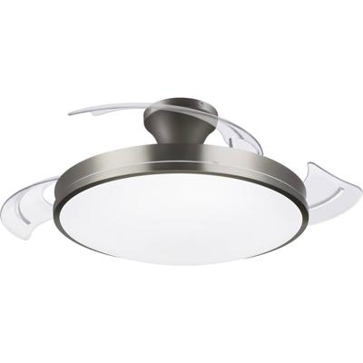 Philips LED Atlas Plafondventilator 28 W, 35 W (Ø x h) 490 mm x 418 mm Nikkel