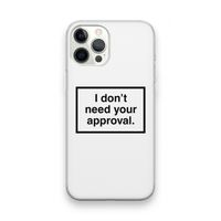 Don't need approval: iPhone 12 Pro Max Transparant Hoesje