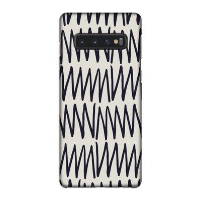 Marrakech Zigzag: Samsung Galaxy S10 4G Volledig Geprint Hoesje