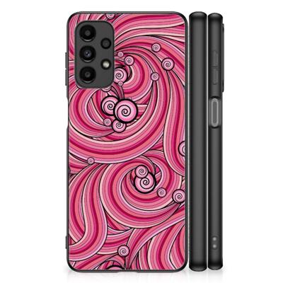 Samsung Galaxy A13 4G Leuk Telefoonhoesje Swirl Pink
