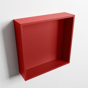 MONDIAZ EASY Nis 29,5x29,5cm in solid surface kleur Fire | Fire. 1 vak  geschikt voor in- of opbouw