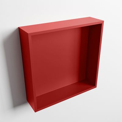MONDIAZ EASY Nis 29,5x29,5cm in solid surface kleur Fire | Fire. 1 vak geschikt voor in- of opbouw